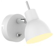 Светильник настенно-потолочный спот 6158-702 светодиодный WH LED 1 х 4 Вт 3200К поворотный c выключателем Б0054756 Rivoli