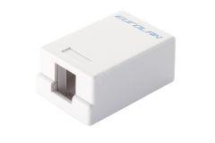 Коробка настенная 1-портовая под UTP модули Keystone белая 12B-00-01WT  Eurolan