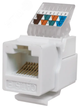 Keystone Jack 8P8C (RJ-45), UTP, Cat.5e. заделка без инструмента, белый 10-0312 SUPRLAN