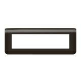Рамка Mosaic 8 модулей - матовая черная 079058L Legrand
