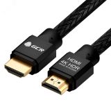 Кабель HDMI 2.0, Ultra HD 19М на 19М, 1 м., AL черный нейлон 1000615916 Greenconnect