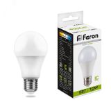 Лампа светодиодная LED 10вт Е27 белый 25458 FERON