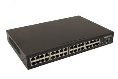 Инжектор PoE 16хRJ45 10/100/1000 Мб/с, 802.3af/at, до 30 Вт, AC 220В, DC 48В 00011494 OSNOVO