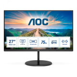 Монитор для компьютера 27'' IPS, 3840x2160, 350 КМ/м2, 1000:1, 4мс, HDMIх2, DP, Speakers U27V4EA AOC