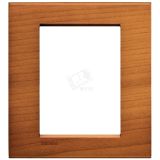 LivingLight Рамка прямоугольная 3 поста Американская вишня LNA4803LCA BTicino