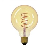 Лампа светодиодная декоративная LED 4вт 220-240В шар G95 400Лм Е27 2250К золотая колба спиральная нить Vintage UL-00001818 Uniel