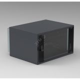 Настенный шкаф 19дюйм - 21U - 600x625x1009 мм - стеклянная дверь 446187 Legrand