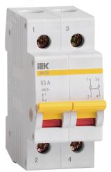 Выключатель нагрузки 2п ВН-32 63А MNV10-2-063 IEK