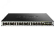 Коммутатор управляемый L3 44 порта 10/100/1000 Мб/с, 4хSFP+ 122123 D-Link