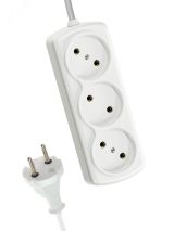 Удлинитель КОСМОС 6А 3 гн ПВС 2*0,75 3м YKsm3m-3g(6A)S Космос