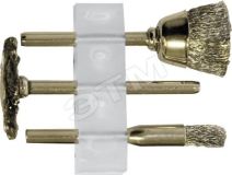 Корщетки из нержавеющей стали, набор 3 шт 36906 FIT