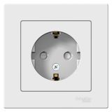 ATLASDESIGN РОЗЕТКА с заземлением со шторками, 16А, в сборе, ЛОТОС ATN001344 Systeme Electric