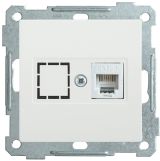 РK10-1-Б Розетка компьютерная RJ45 Cat5e BOLERO белая IEK
