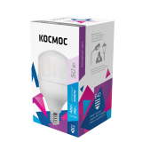Лампа светодиодная LED 50Вт 220В Е40 D138х220 6500К дневной 4700 лм LksmHWLED50WE4065 Космос