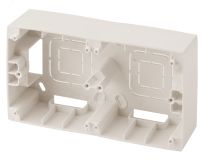 Коробка наклад. монтажа 2 поста, Эра12, слоновая кость 12-6102-02 Б0043171 ЭРА