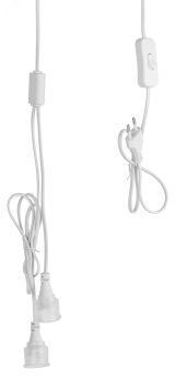 Патрон FITO-Holder G13 IP65 mini для ламп FITO до 600 мм 2хG13 с выключателем, вилкой 1.5 м Б0057744 ЭРА