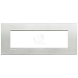 LivingLight Рамка прямоугольная 7 постов Серебро LNA4807AG BTicino