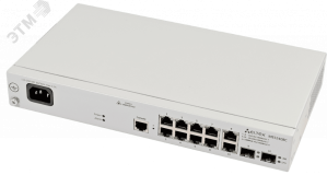 Коммутатор управляемый L2 8 портов 10/100/1000 Мб/с, 2хSFP, 220В AC 1000677387 ELTEX