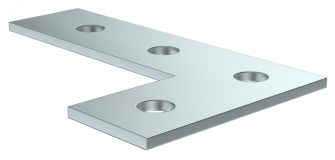 Пластина соед. L-образная удлин. для STRUT-профиля HDZ CLM50D-PLS-150-40-HDZ IEK