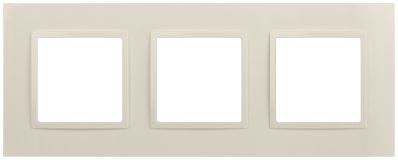 Рамка для розеток и выключателей Elegance 14-5013-02 Classic, на 3 поста, слоновая кость Б0060582 ЭРА