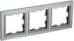 BRITE Рамка 3 поста РУ-3-БрС сталь BR-M32-K46 IEK