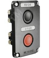 ПКЕ 112-2 У3, 10А, 660В, 2 элемента, чёрный и красный цилиндр, в нишу, IP40, пост управления  (ЭТ) ET519052 Электротехник
