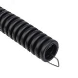 Труба гофрированная из ПНД, с зондом, черная, 16 мм (бухта 10 м/уп), REXANT 28-0160-10 REXANT