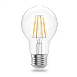 Лампа светодиодная филаментная LED 7 Вт 560 лм 4100К AC190-240В E27 А60 (груша) нейтральный Elementary 22227 GAUSS