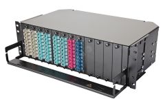 Панель коммутационная корпус 12 x 8 адаптеров 50/125 OM2 47K-12-20-2L-96-11BL Eurolan