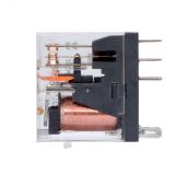 Реле миниатюрное промышленное, 2CO, ком. ток 8А, AgSnO2, напряжение 230V AC, опция: светодиод IR-230AC-2CO DKC