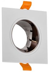 LIGHTING Светильник 4107 встраиваемый поворотный под лампу GU10 белый/шоколад пластик IEK LT-UVB0-4107-GU10-1-K30 IEK