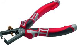 Клещи для снятия изоляции до 10 мм2, покрытие TitanFinish, рукоятки SoftGripp 3K 145-69-160 NWS