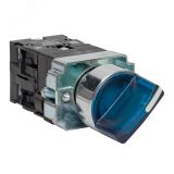 Переключатель BD21 2P c синей подстветкой 230В NO PROxima xb2-bk21-b-230 EKF