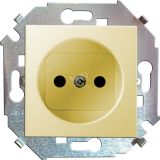 15 Розетка 2P со шторками 16А 250В винтовой зажим слоновая кость 1591444-031 Simon