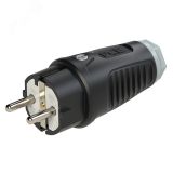 Вилка каб 16A/250V/2P+E/IP54 корпус черный, маркер серый 00-00027003 PCE
