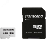 Карта памяти 32GB MicroSD 300S UHS I, SDXC, 95 МБ/с, Class 10 1000501693 Transcend
