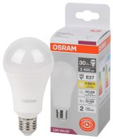 Лампа светодиодная LED Value Грушевидная 30Вт (замена 300Вт), 2400Лм, 3000К, цоколь E27 OSRAM 4058075696594 LEDVANCE