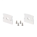 Заглушка ARH-СEIL-S14-SHADOW WHITE с отверстием (металл) 038599 Arlight
