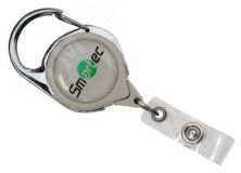 Ретрактор с карабином серый smkd0421 Smartec
