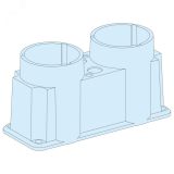 САЛЬНИК. ПАНЕЛЬ ПОД FL21 С 2 ОТВЕРСТИЯМИ ДИАМЕТРОМ 66 ММ LVS08897 Schneider Electric
