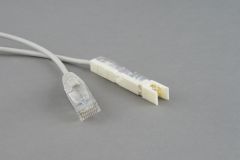 Патч-корд 110 тип-RJ45 1 пара LSZH серый (2м) 229894 Hyperline