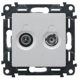 Valena LIFE Лицевая панель розетки TV-R Слоновая кость 754781 Legrand