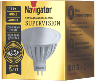 Лампа светодиодная 6вт NLL-MR16-6-230-4K-GU5.3-FR-SV 25065 Navigator Group