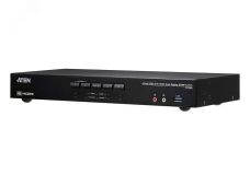 Переключатель KVM настольный, 4 порта, HDMI, RS-232, 4096 x 2160 1000631151 Aten