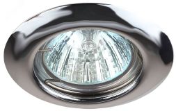 Светильник штампованный MR16,12V/220V, 50W хром ST3 CH C0043804 ЭРА
