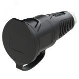 Розетка каб 16A/250V/2P+E/IP54 с черным крышкой и корпусом, маркер белый 00-00027027 PCE
