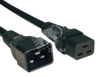 Кабель питания IEC 320 C19 - IEC 320 C20 3x1.5 16A прямая вилка 1 м 248703 Hyperline