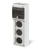 Корпус 6 модулей 3 поста с основанием 70х87мм DIS6323500 DKC