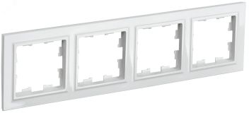 BRITE Рамка 4 поста РУ-4-БрБ белый BR-M42-K01 IEK