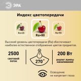 Лампа LED POWER T70-25W-4000-E27 R E27 R 25 Вт нейтральный белый свет колокол RED LINE ЭРА колокол RED LINE ЭРА Б0063851 ЭРА